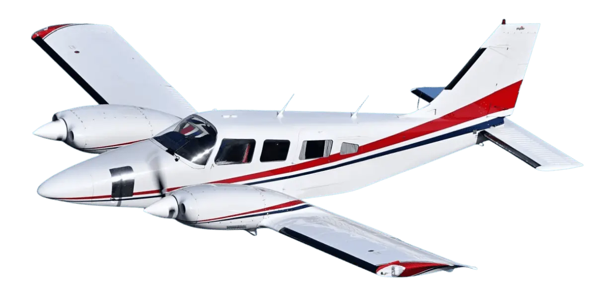 PA-34-200 Piper Seneca training aircraft - Modern fleet for private and commercial pilot lessons